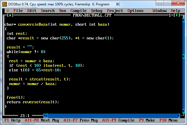 RezolvaÆ'ri C Conversia Unui NumÄr Din Decimal In Orice BazÄ C